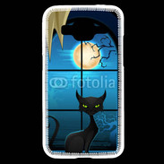 Coque Samsung Core Prime Chat noir