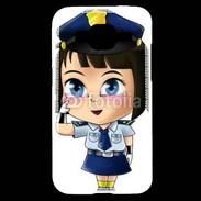 Coque Samsung Core Prime Cute cartoon illustration of a policewoman