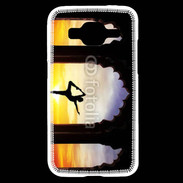 Coque Samsung Core Prime Danseuse yoga temple couché de soleil