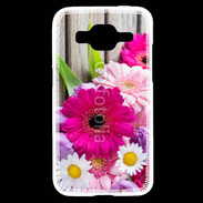 Coque Samsung Core Prime Bouquet de fleur sur bois