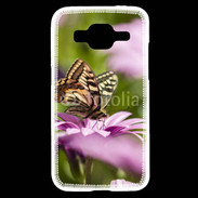 Coque Samsung Core Prime Fleur et papillon