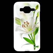 Coque Samsung Core Prime Fleurs de Lys blanc