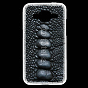 Coque Samsung Core Prime Effet crocodile noir