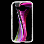 Coque Samsung Core Prime Abstract multicolor sur fond noir