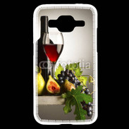 Coque Samsung Core Prime Vin rouge et fruits
