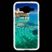 Coque Samsung Core Prime Bungalow sur l'eau des tropiques