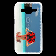 Coque Samsung Core Prime Femme assise sur la plage