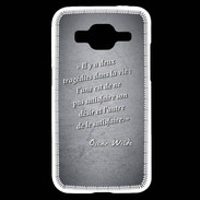 Coque Samsung Core Prime Tragédie Noir Citation Oscar Wilde