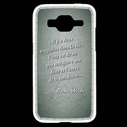 Coque Samsung Core Prime Tragédie Vert Citation Oscar Wilde
