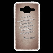 Coque Samsung Core Prime Tragédie Rouge Citation Oscar Wilde