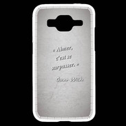 Coque Samsung Core Prime Aimer Gris Citation Oscar Wilde
