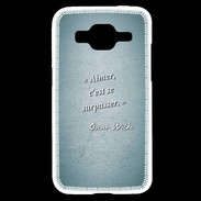 Coque Samsung Core Prime Aimer Turquoise Citation Oscar Wilde