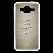 Coque Samsung Core Prime Aimer Sepia Citation Oscar Wilde