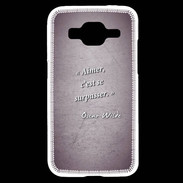 Coque Samsung Core Prime Aimer Violet Citation Oscar Wilde