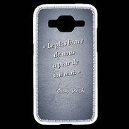 Coque Samsung Core Prime Brave Bleu Citation Oscar Wilde