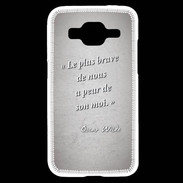 Coque Samsung Core Prime Brave Gris Citation Oscar Wilde