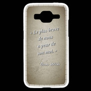 Coque Samsung Core Prime Brave Sepia Citation Oscar Wilde