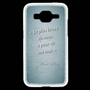 Coque Samsung Core Prime Brave Turquoise Citation Oscar Wilde