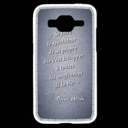 Coque Samsung Core Prime Spectateur Bleu Citation Oscar Wilde