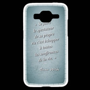 Coque Samsung Core Prime Spectateur Turquoise Citation Oscar Wilde