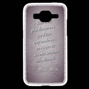 Coque Samsung Core Prime Trop moderne Violet Citation Oscar Wilde