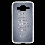 Coque Samsung Core Prime Ame nait Bleu Citation Oscar Wilde