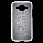 Coque Samsung Core Prime Ame nait Noir Citation Oscar Wilde