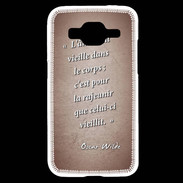 Coque Samsung Core Prime Ame nait Rouge Citation Oscar Wilde