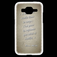 Coque Samsung Core Prime Ame nait Sepia Citation Oscar Wilde