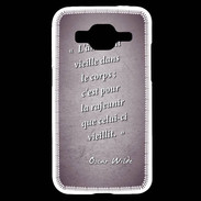 Coque Samsung Core Prime Ame nait Violet Citation Oscar Wilde