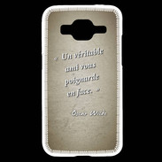 Coque Samsung Core Prime Ami poignardée Sepia Citation Oscar Wilde