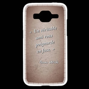 Coque Samsung Core Prime Ami poignardée Rouge Citation Oscar Wilde