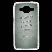 Coque Samsung Core Prime Ami poignardée Vert Citation Oscar Wilde