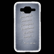 Coque Samsung Core Prime Avis gens Bleu Citation Oscar Wilde