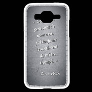 Coque Samsung Core Prime Avis gens Noir Citation Oscar Wilde