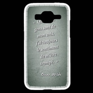 Coque Samsung Core Prime Avis gens Vert Citation Oscar Wilde