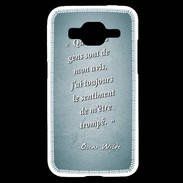 Coque Samsung Core Prime Avis gens Turquoise Citation Oscar Wilde