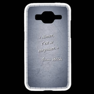 Coque Samsung Core Prime Aimer Bleu Citation Oscar Wilde