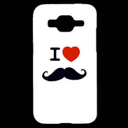 Coque Samsung Core Prime I love Moustache