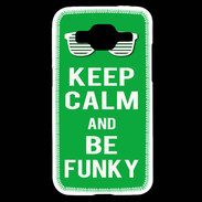 Coque Samsung Core Prime Keep Calm Funky Vert