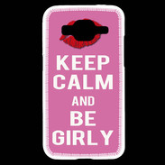 Coque Samsung Core Prime Keep Calm Girly Rose
