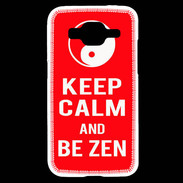 Coque Samsung Core Prime Keep Calm Be Zen Rouge