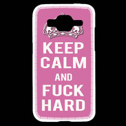 Coque Samsung Core Prime Keep Calm Fuck hard Rose