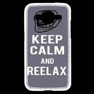Coque Samsung Core Prime Keep Calm Reelax Gris