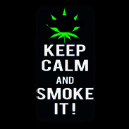 Coque Samsung Core Prime Keep Calm Smoke Noir