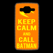 Coque Samsung Core Prime Keep Calm Call Batman Orange