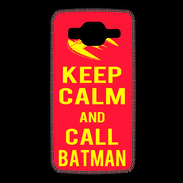 Coque Samsung Core Prime Keep Calm Call Batman Rouge