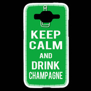 Coque Samsung Core Prime Keep Calm Drink champagne Vert