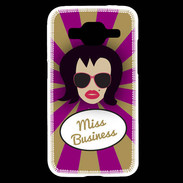 Coque Samsung Core Prime Miss business Brune