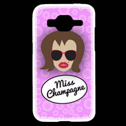 Coque Samsung Core Prime Miss Champagne Chatain